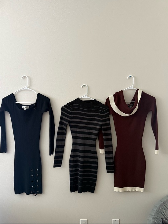 mixed brands Dresses & Skirts - Burgundy and Black Long Sleeve Dress Bundle